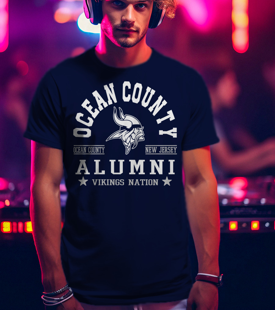 Ocean County New Jersey Alumni Vikings Nation T-Shirt