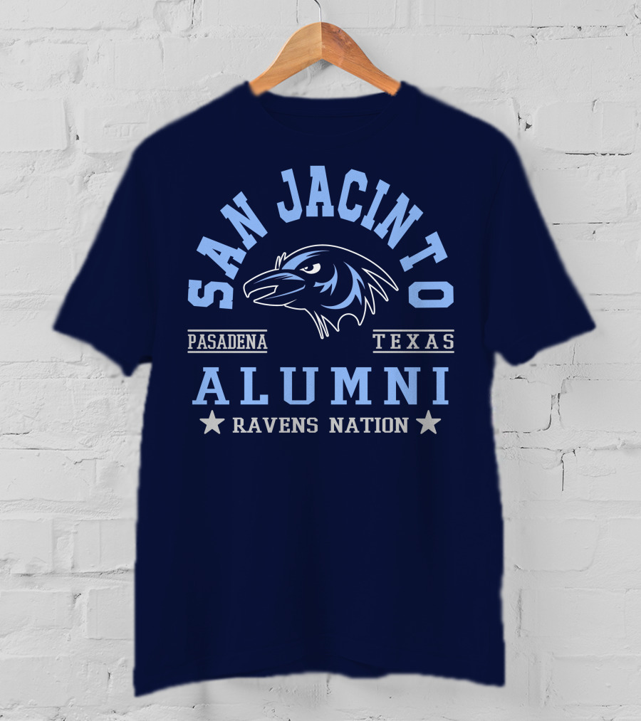 San Jacinto Pasadena Texas Alumni Ravens Nation T-Shirt