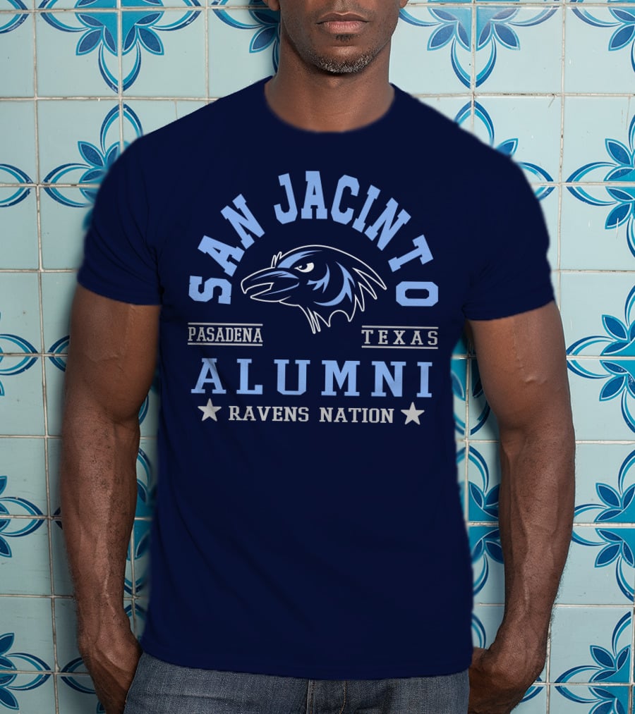 San Jacinto Pasadena Texas Alumni Ravens Nation T-Shirt