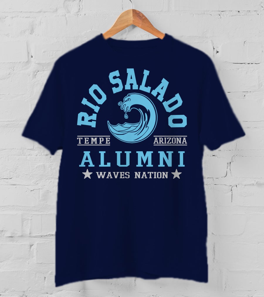 Rio Salado College Tempe Arizona Alumni Waves Nation T-Shirt