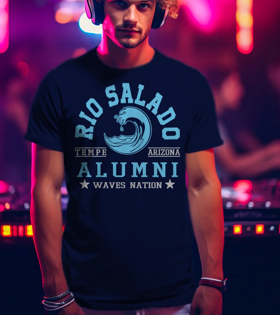 Rio Salado College Tempe Arizona Alumni Waves Nation T-Shirt
