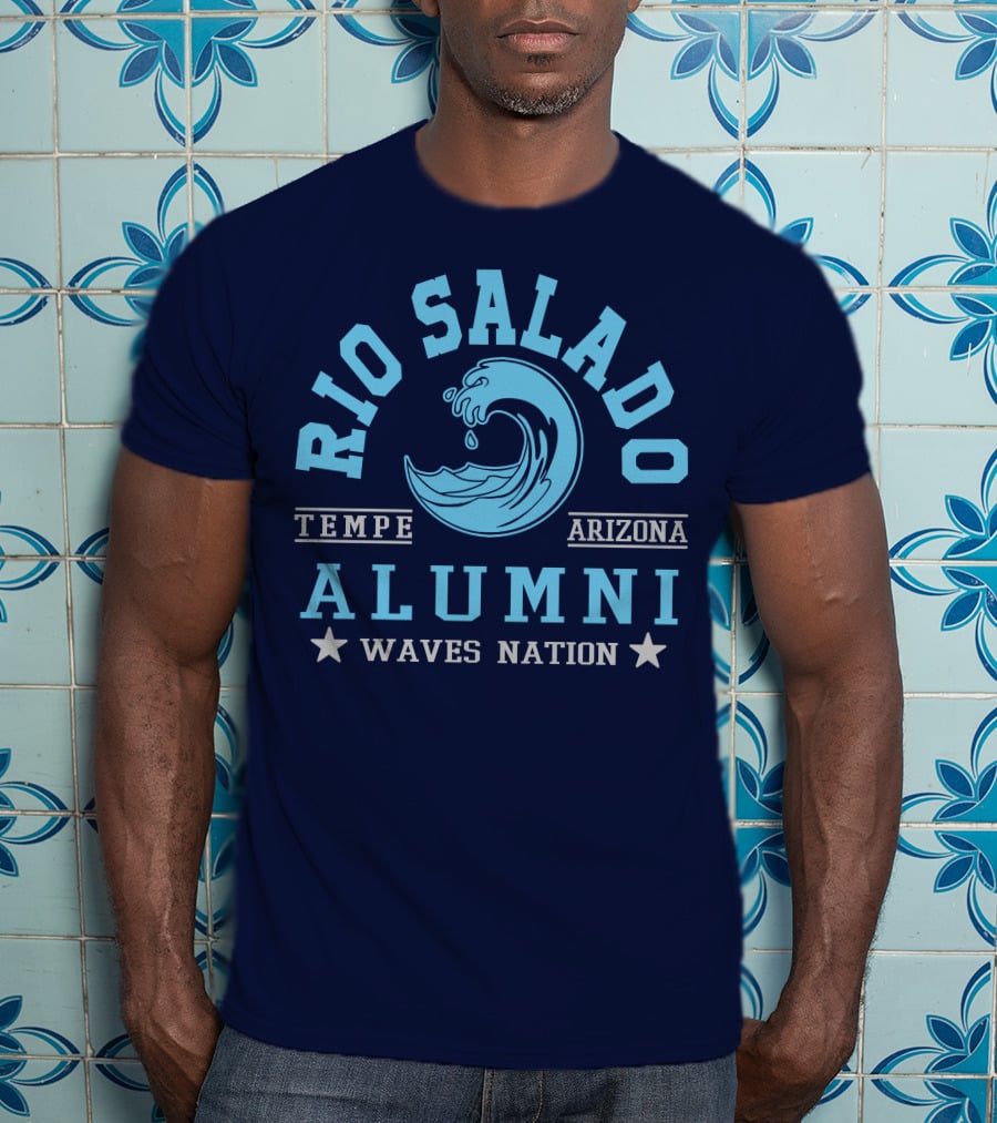 Rio Salado College Tempe Arizona Alumni Waves Nation T-Shirt