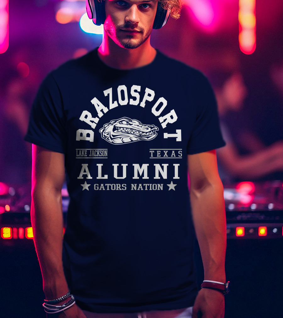Brazosport Alumni Gators Nation Lake Jackson Texas T-Shirt