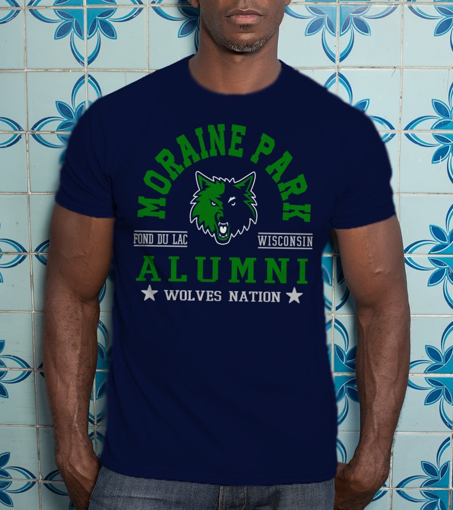 Moraine Park Alumni Wolves Nation Fond Du Lac Wisconsin T-Shirt
