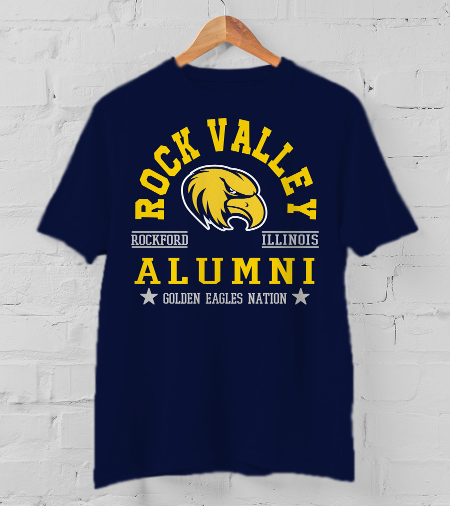 Rock Valley College Alumni Rockford Illinois Golden Eagles Nation T-Shirt