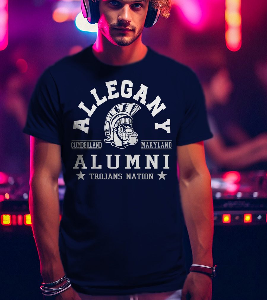 Allegany Cumberland Maryland Alumni Trojans Nation T-Shirt