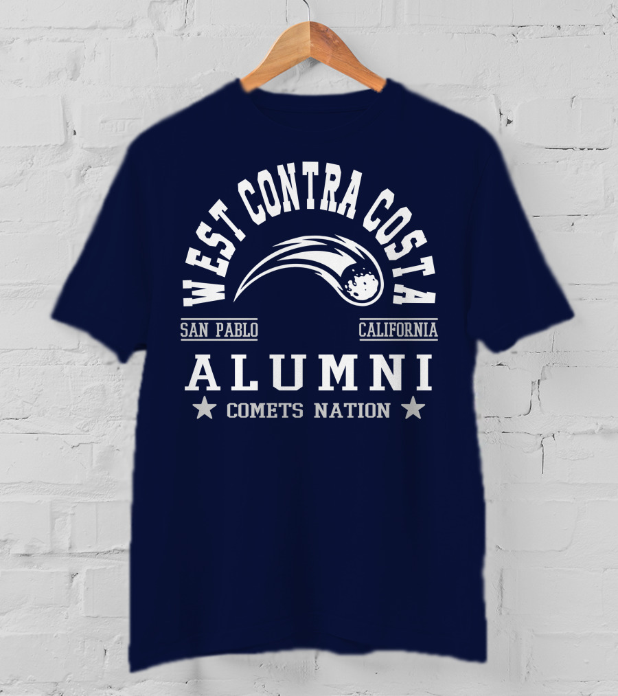 West Contra Costa San Pablo California Alumni Comets Nation T-Shirt