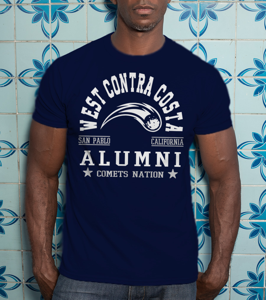 West Contra Costa San Pablo California Alumni Comets Nation T-Shirt