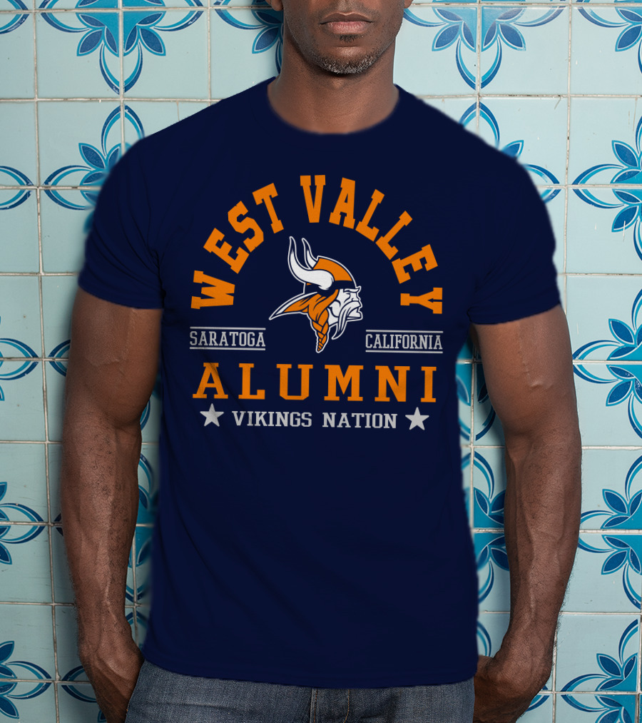 West Valley Alumni Saratoga California Vikings Nation T-Shirt