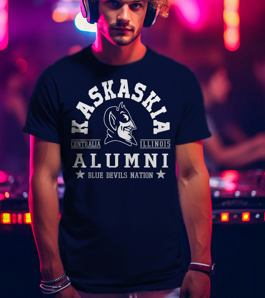 Kaskaskia College Alumni Centralia Illinois Blue Devils Nation T-Shirt