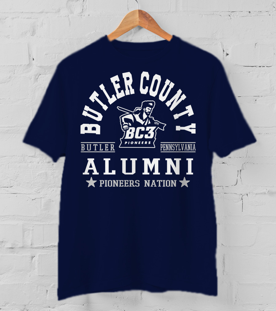 Butler County BC3 Pioneers Alumni Pennsylvania Nation T-Shirt