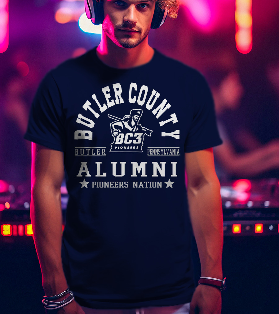 Butler County BC3 Pioneers Alumni Pennsylvania Nation T-Shirt