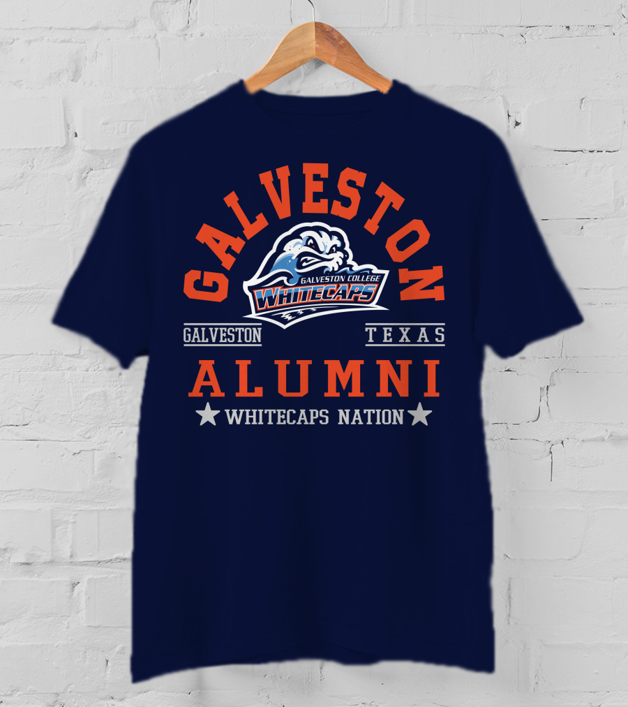 Galveston College Whitecaps Alumni Texas Whitecaps Nation T-Shirt