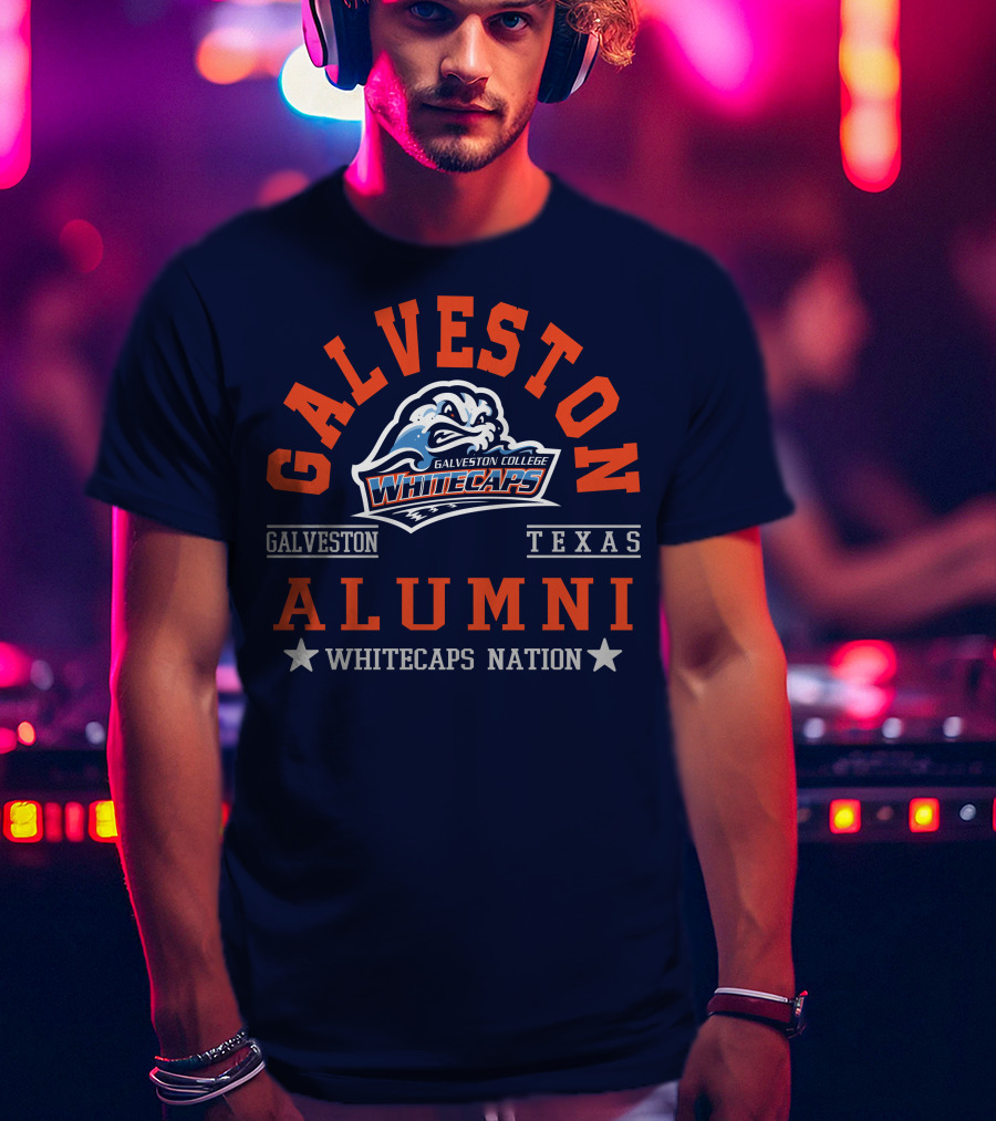 Galveston College Whitecaps Alumni Texas Whitecaps Nation T-Shirt
