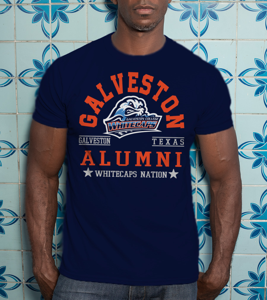 Galveston College Whitecaps Alumni Texas Whitecaps Nation T-Shirt