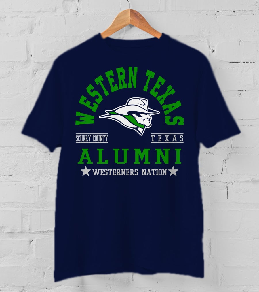 Western Texas Alumni Scurry County Westerners Nation T-Shirt