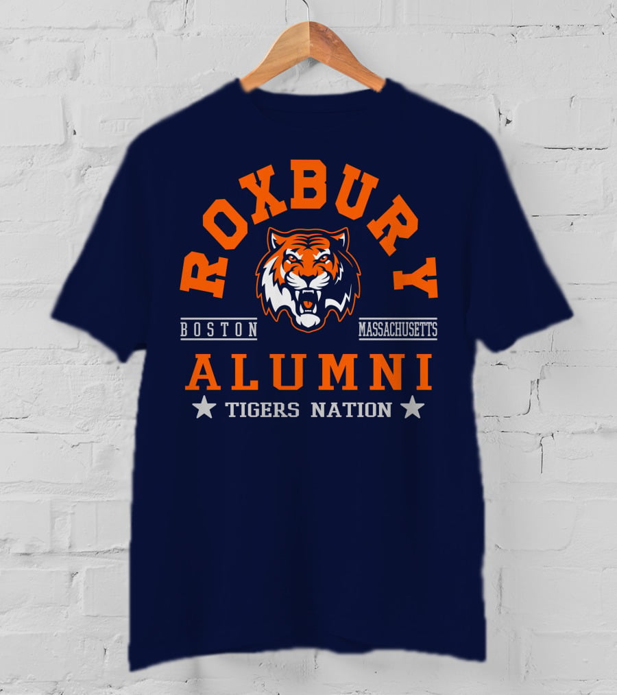 Roxbury Boston Massachusetts Alumni Tigers Nation T-Shirt