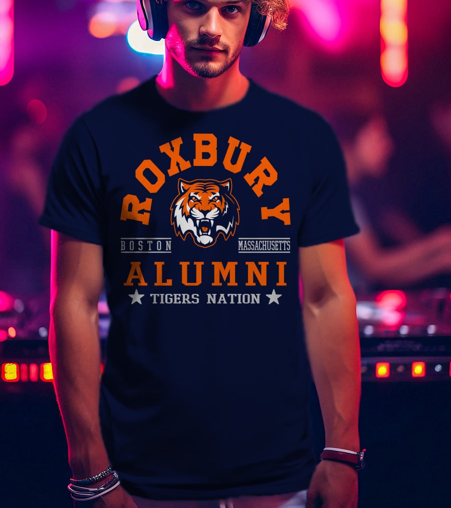 Roxbury Boston Massachusetts Alumni Tigers Nation T-Shirt
