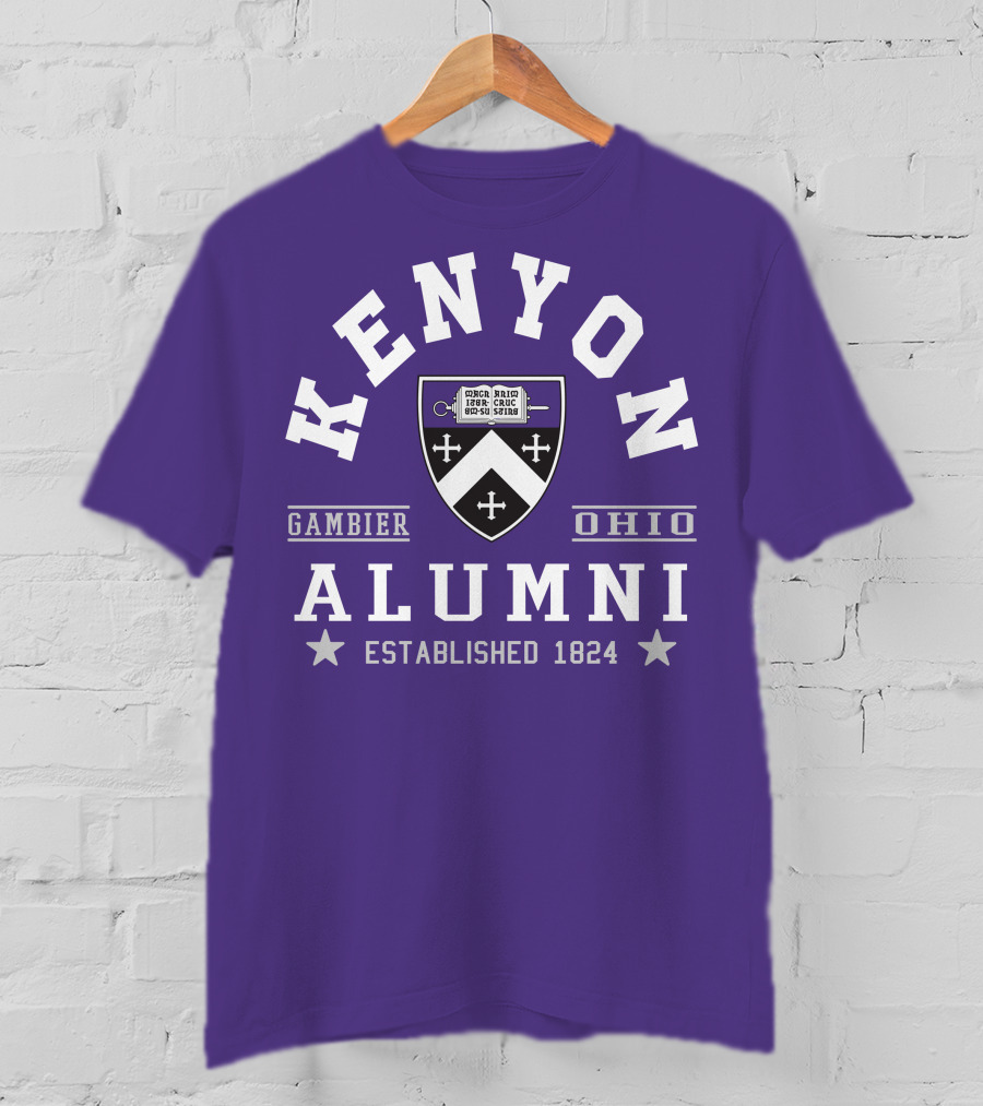 Kenyon College Alumni Gambier Ohio Established 1824 T-Shirt