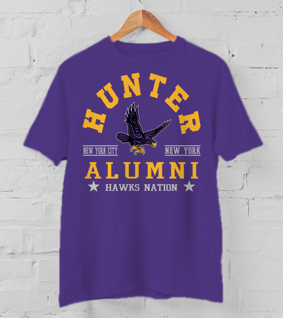 Hunter College New York City Hawks Alumni Nation T-Shirt