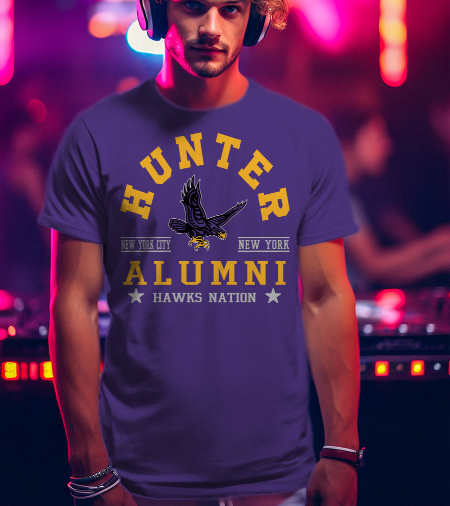 Hunter College New York City Hawks Alumni Nation T-Shirt