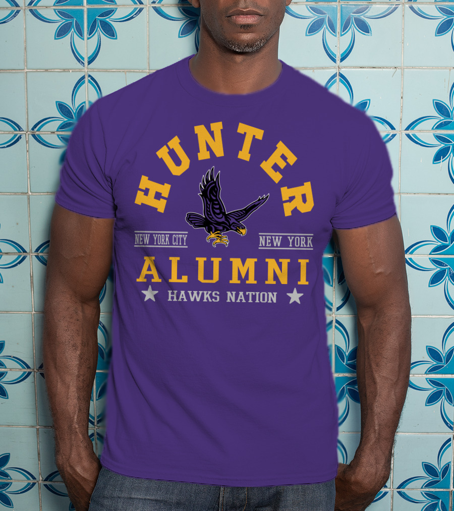 Hunter College New York City Hawks Alumni Nation T-Shirt