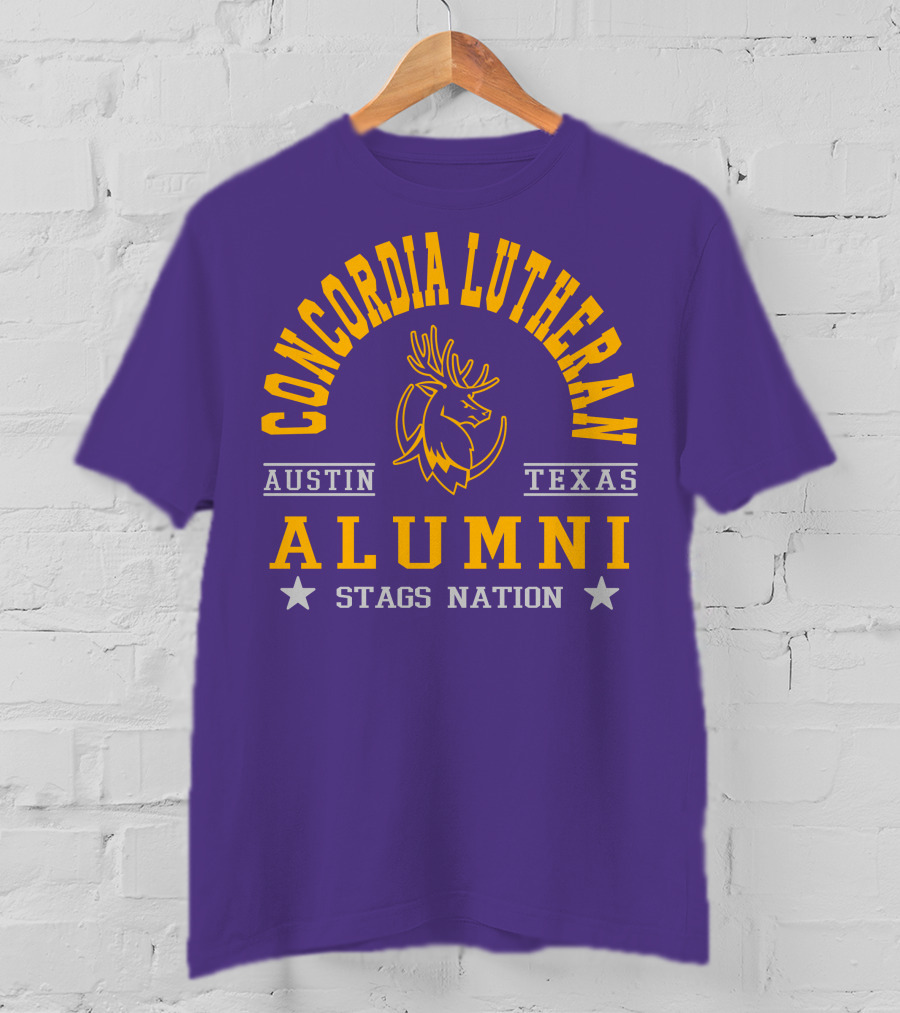 Concordia Lutheran Austin Texas Alumni Stags Nation T-Shirt
