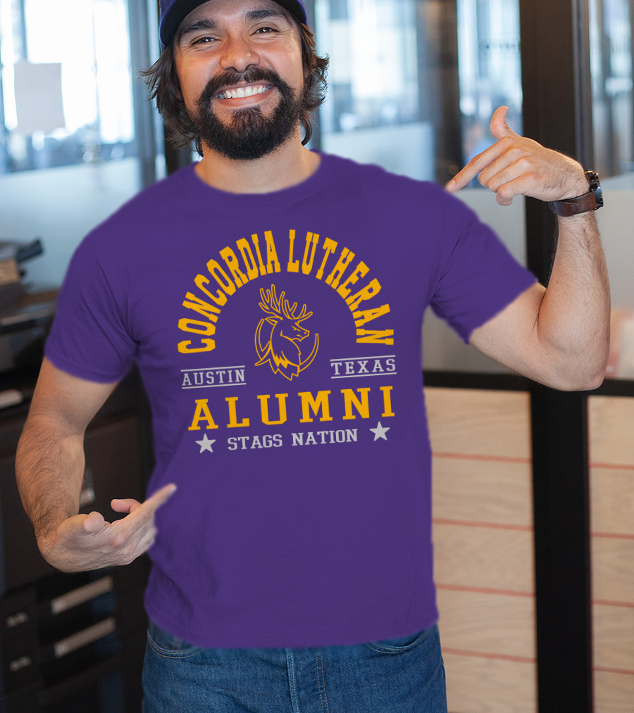 Concordia Lutheran Austin Texas Alumni Stags Nation T-Shirt