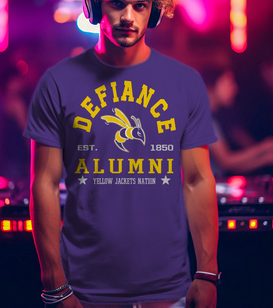 Defiance College Alumni Yellow Jackets Nation Est. 1850 T-Shirt