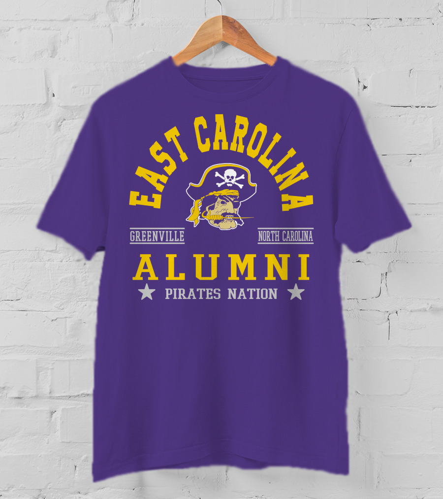 East Carolina Alumni Pirates Nation Greenville North Carolina T-Shirt