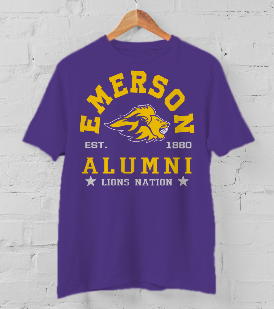 Emerson Alumni Lions Nation Est. 1880 T-Shirt