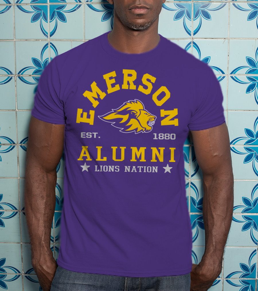 Emerson Alumni Lions Nation Est. 1880 T-Shirt