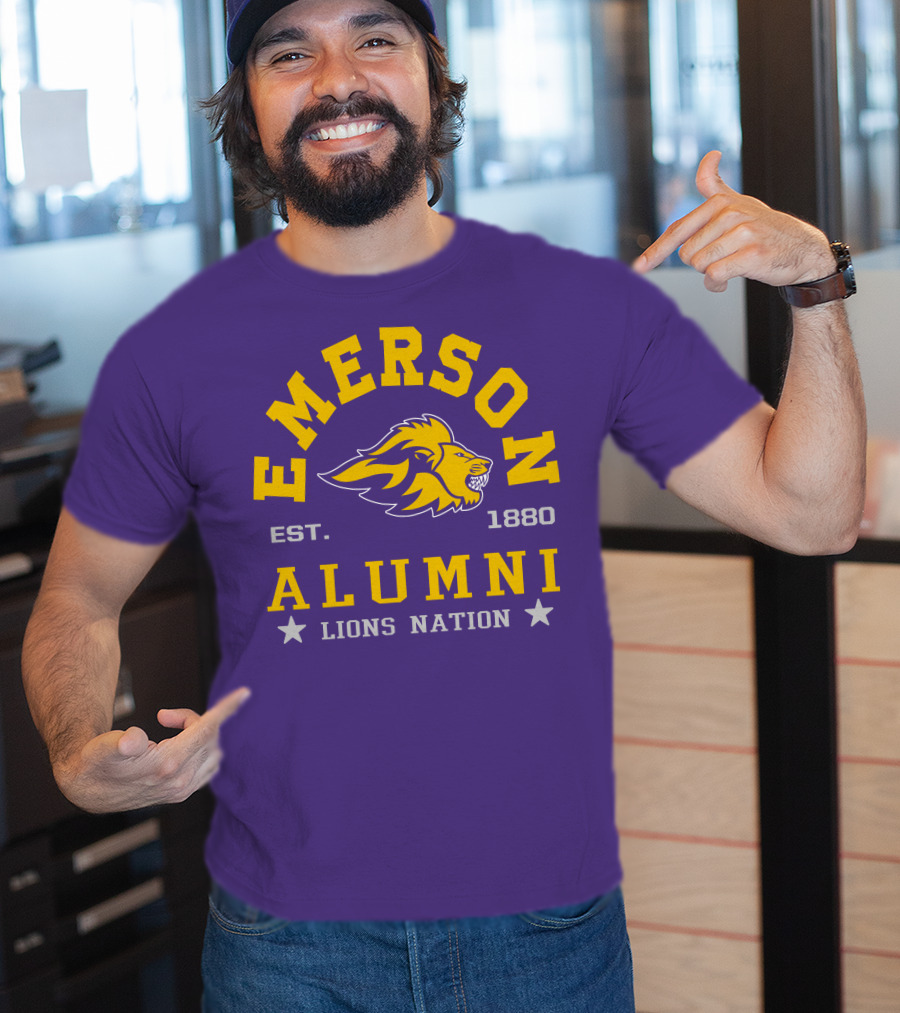 Emerson Alumni Lions Nation Est. 1880 T-Shirt