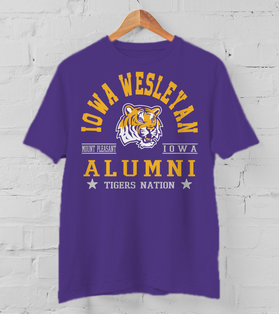 Iowa Wesleyan Alumni Tigers Nation Mount Pleasant Iowa T-Shirt