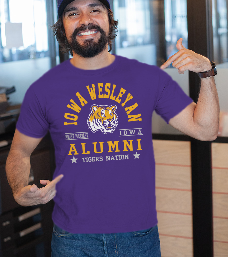 Iowa Wesleyan Alumni Tigers Nation Mount Pleasant Iowa T-Shirt