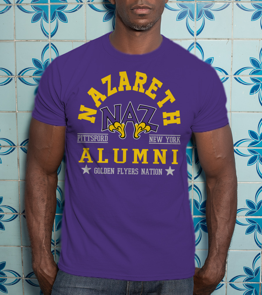 Nazareth College Alumni Pittsford New York Golden Flyers Nation T-Shirt