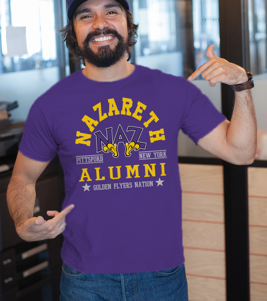 Nazareth College Alumni Pittsford New York Golden Flyers Nation T-Shirt