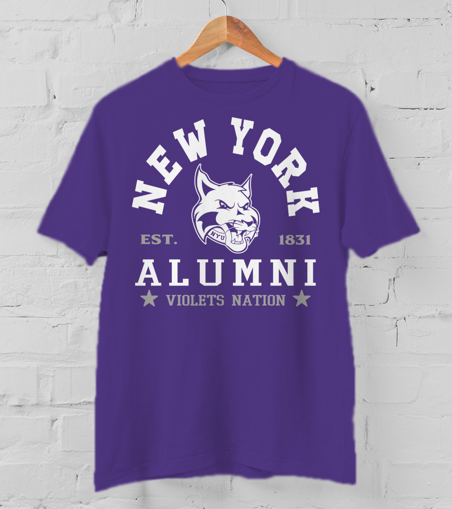 New York Alumni Violets Nation Est. 1831 NYU T-Shirt