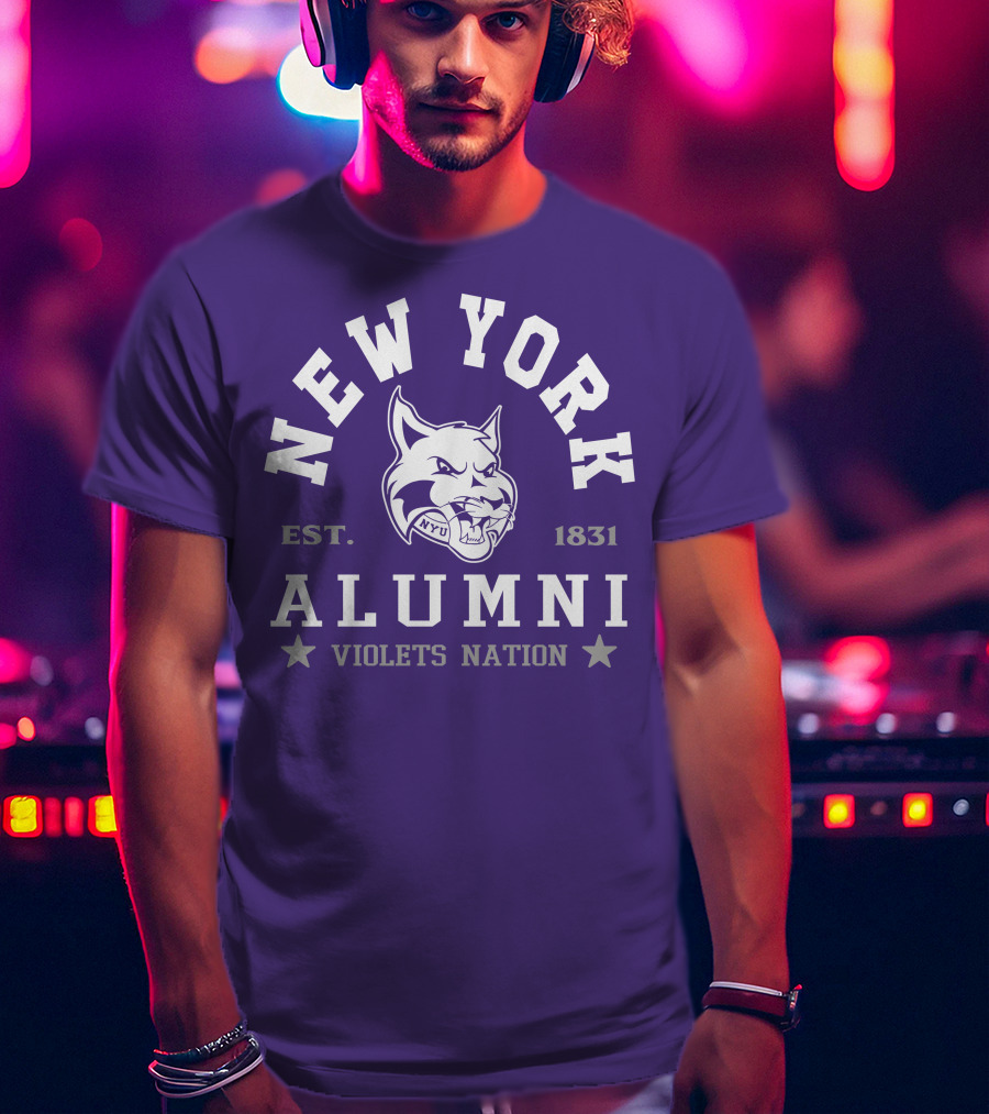 New York Alumni Violets Nation Est. 1831 NYU T-Shirt