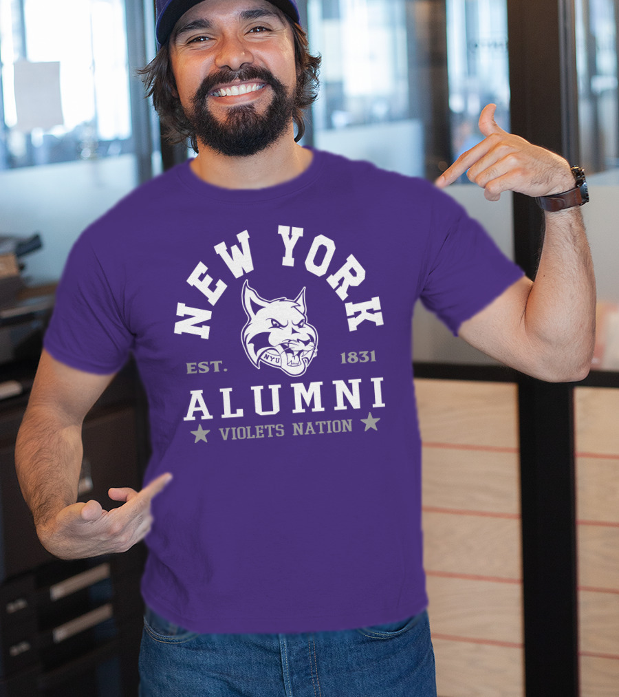 New York Alumni Violets Nation Est. 1831 NYU T-Shirt