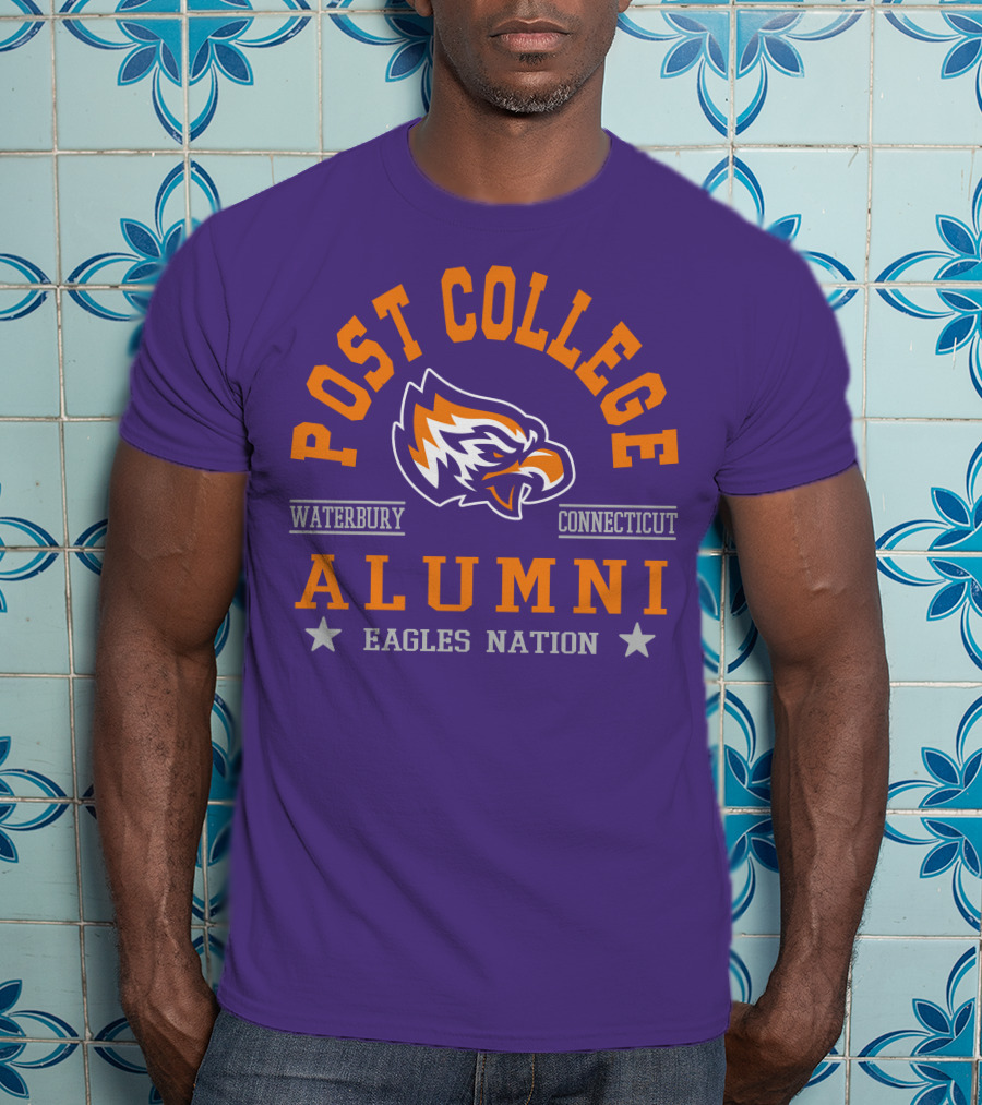 Post College Alumni Waterbury Connecticut Eagles Nation T-Shirt