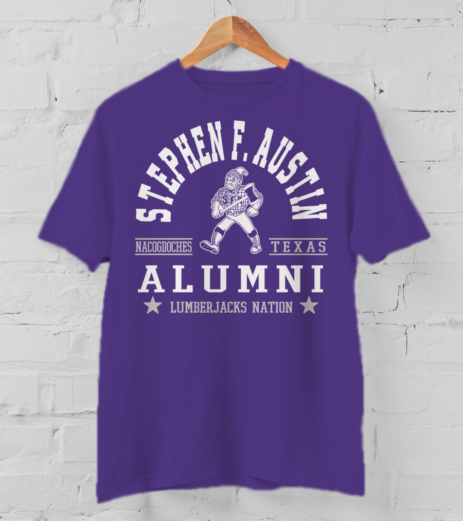 Stephen F. Austin Alumni Lumberjacks Nation Nacogdoches Texas T-Shirt