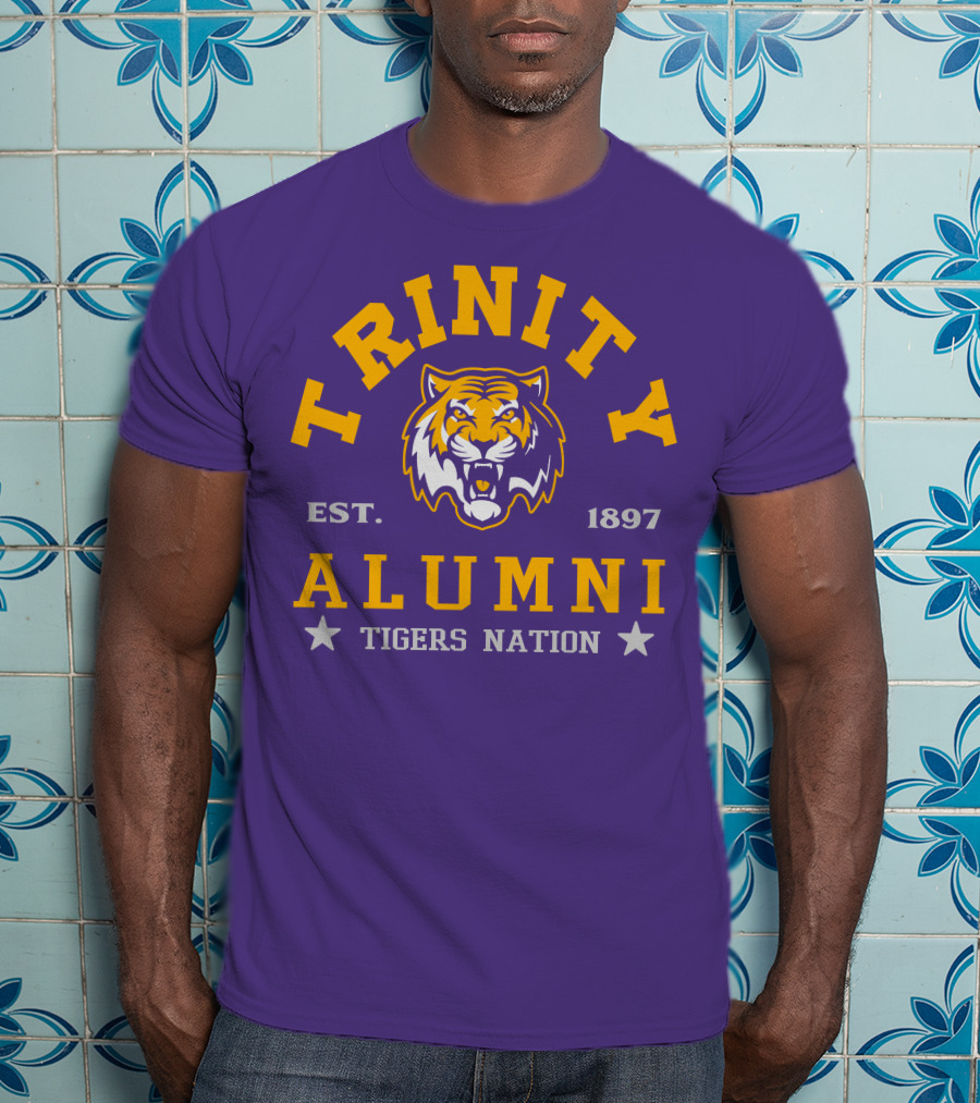 Trinity Alumni Tigers Nation Est. 1897 T-Shirt