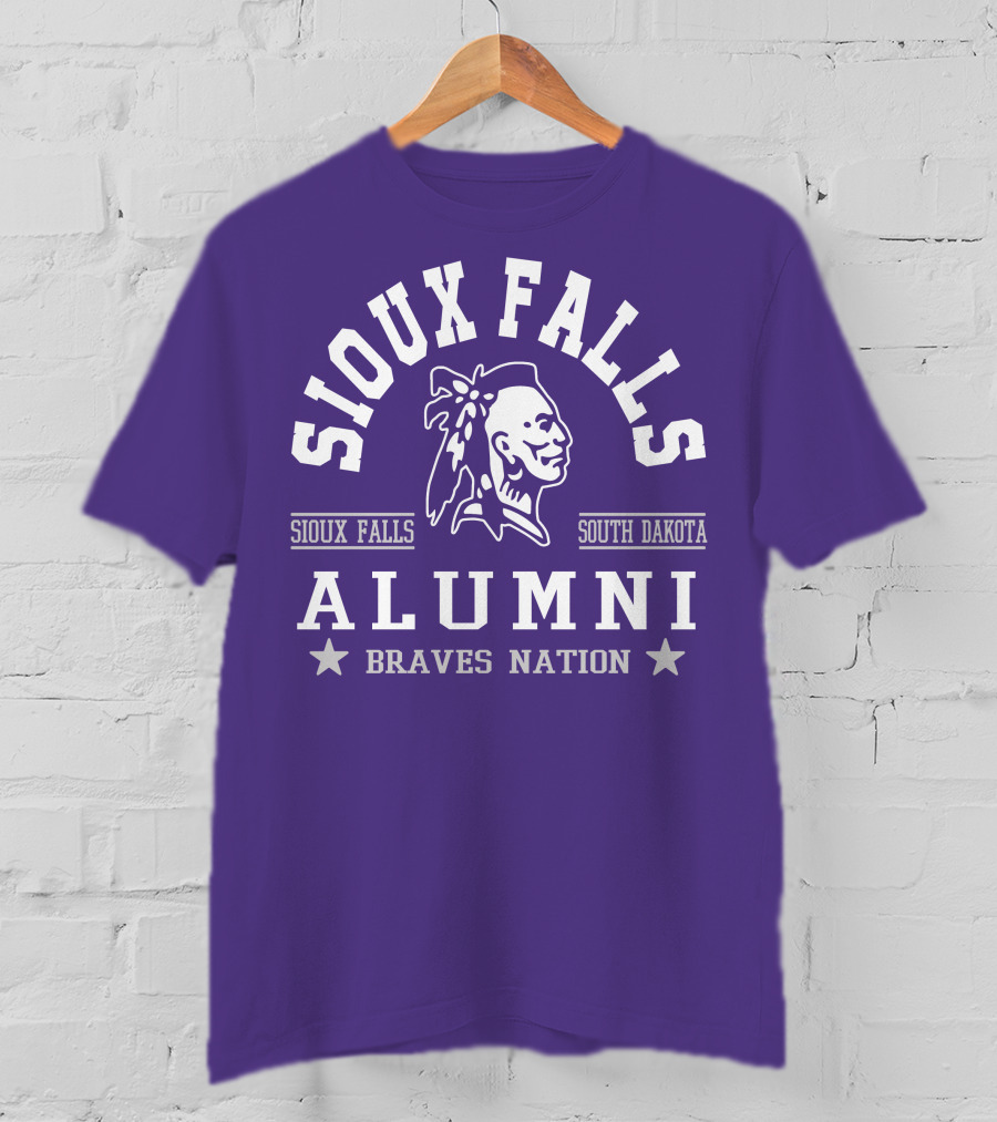 Sioux Falls South Dakota Alumni Braves Nation T-Shirt