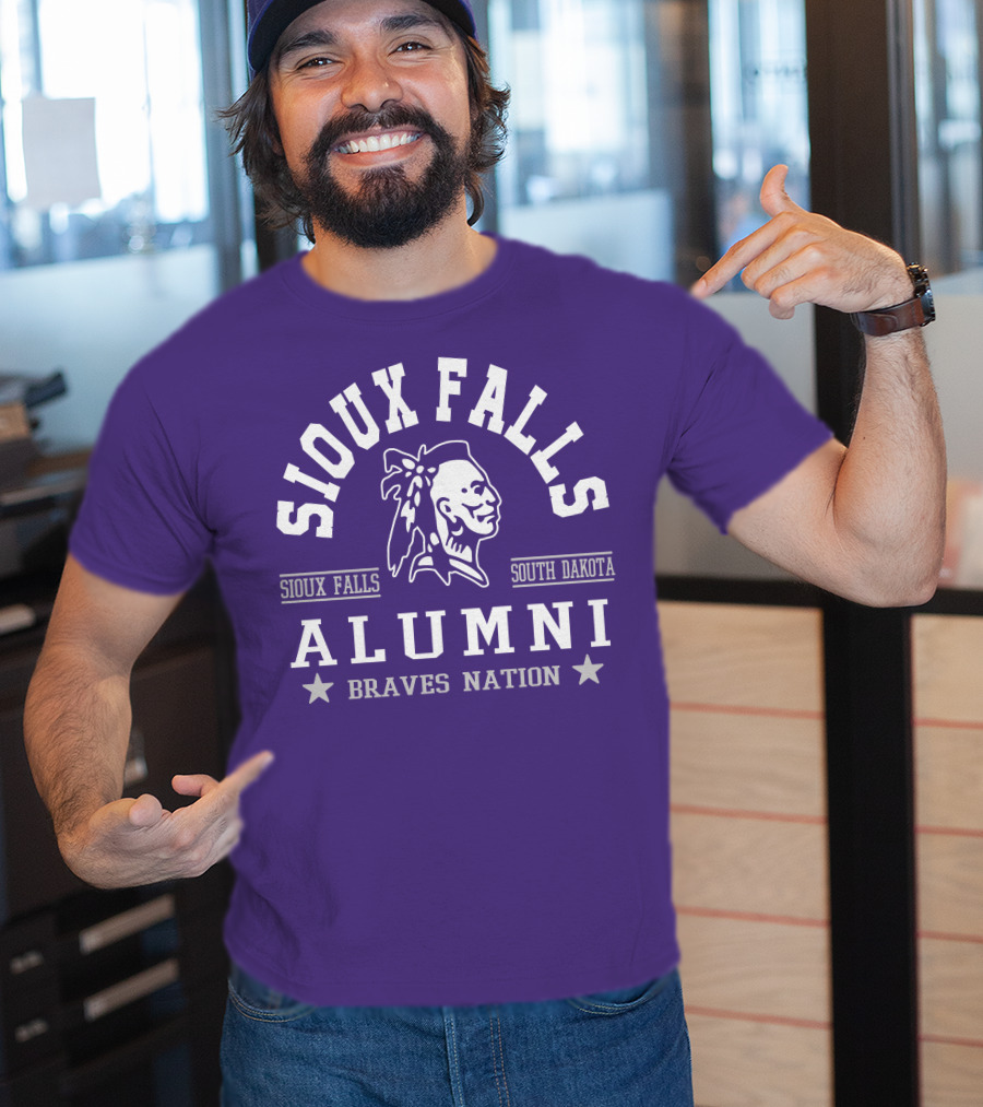 Sioux Falls South Dakota Alumni Braves Nation T-Shirt