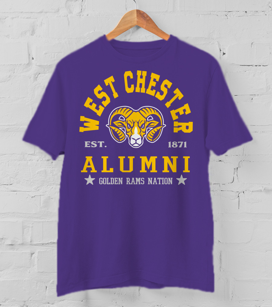 West Chester Alumni Est. 1871 Golden Rams Nation T-Shirt