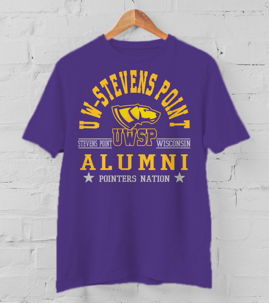 UW-Stevens Point Wisconsin UWSP Alumni Pointers Nation T-Shirt