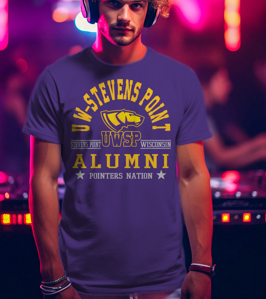 UW-Stevens Point Wisconsin UWSP Alumni Pointers Nation T-Shirt