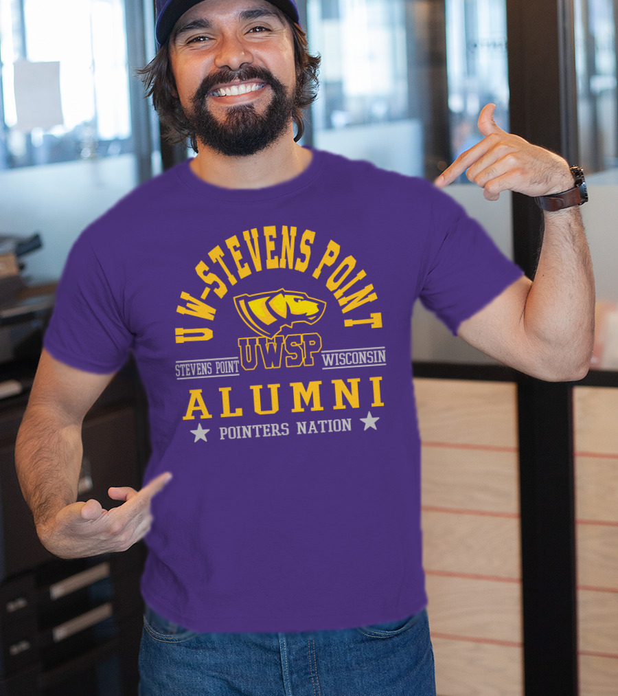 UW-Stevens Point Wisconsin UWSP Alumni Pointers Nation T-Shirt