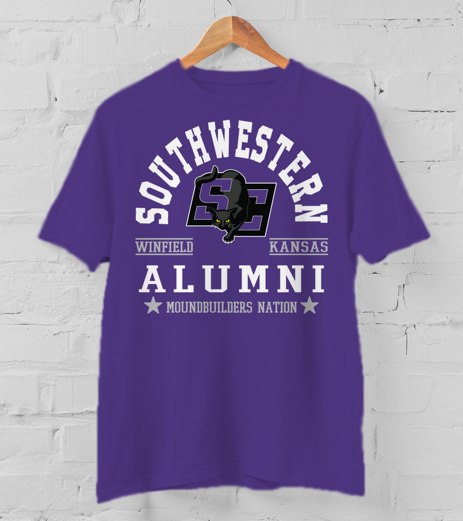 Southwestern Winfield Kansas Alumni Moundbuilders Nation T-Shirt
